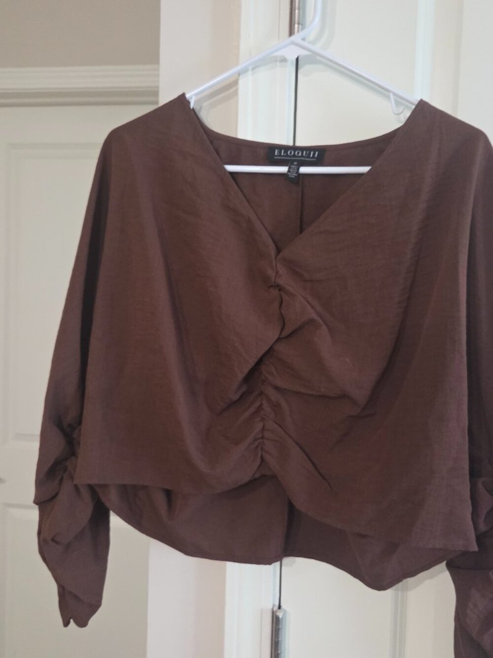 Brown Eloquii Cropped Top